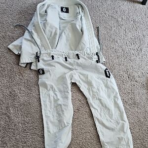 White Gi with Black Patch